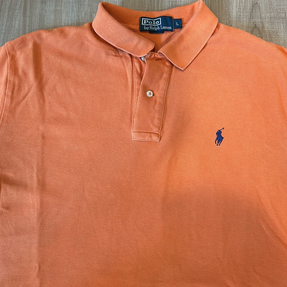 Polo by Ralph Lauren Men's Vibrant Orange Polo Shirt - Picture 3 of 5